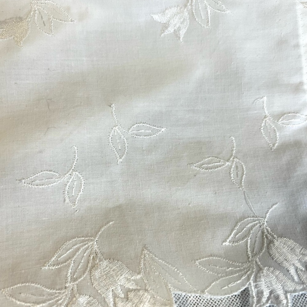 White twin bed skirt residence